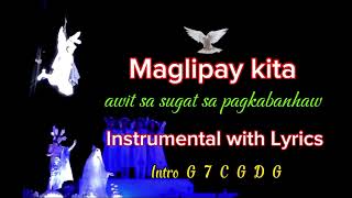 Maglipay kita  Awit sa sugat sa pagkabanhaw Instrumental with Lyrics request by Daicy Cultura [upl. by Sseb]