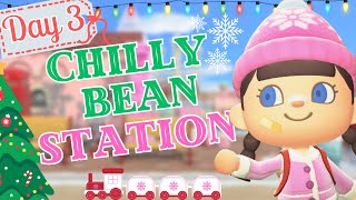 Day 3 WINTER CHRISTMAS ACNH ISLAND  ACNH CUTE TRAIN STATION BUILD  ANIMAL CROSSING NEW HORIZONS [upl. by Alledi]