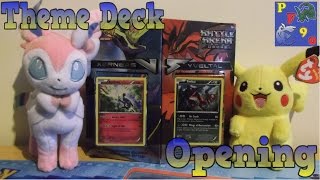 Pokemon XY Battle Arena Decks Xerneas vs Yveltal Opening [upl. by Voletta]