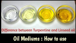 How and why we use Turpentine and Linseed oil in painting  Oil painting mediums uses [upl. by Andriette590]