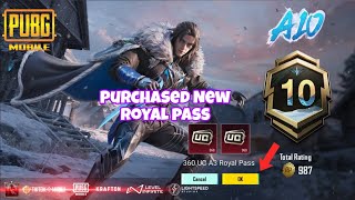 Pubg new Royal pass 😲  Finally I purchased him and got 600 UC 🆓 [upl. by Clerc]