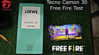 Tecno Camon 30 Free Fire Test  Mediatek Helio G99 ultimate [upl. by Christabelle]