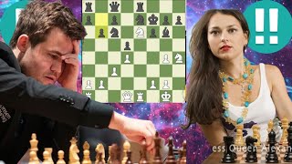 Crazy Magnus Carlsen vs Alexandra Kosteniuk 186 [upl. by Nylanaj]