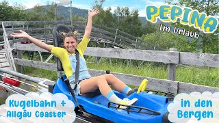 🚠 Kugelbahn Rodelbahn und Gondel 🔍 Pepina in den Bergen ⛰️ Oberstdorf  Allgäu Coaster [upl. by Obau]