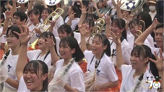 🍊京都橘高校吹奏楽部ドリル演奏 常滑市制70周年記念パレード Winter Games  Sing Sing Sing 【4k】 [upl. by Teador]