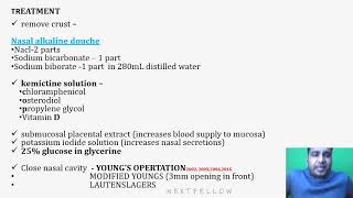 ENT Atrophic Rhinitis concept for NEETPGFMGEINICETNEXT [upl. by Anivlis799]