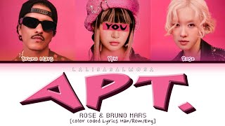 ROSÉ amp BRUNO MARS amp YOU AS A MEMBER  APT  Karaoke 3 members version [upl. by Zebada]