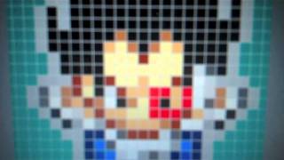 Steps on making your own Perler Bead Pixel Artwork Vegeta [upl. by Rumit]