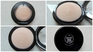 Mac Warm Rose Skinfinsh Review  Swatches [upl. by Serle]