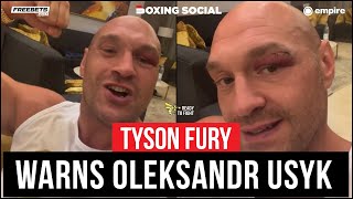 Tyson Fury WARNS Oleksandr Usyk After Rescheduled Date CONFIRMED [upl. by Urbanna]