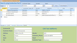 Access How to Create Search Form Using Combo box Part 1 [upl. by Nadabb]