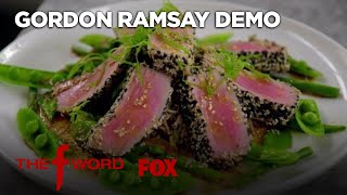 Gordon Ramsay Demonstrates How To Cook Delicious Sesame Crusted Tuna  Season 1 Ep 10  THE F WORD [upl. by Bergmann]