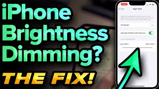 How To Stop iPhone Dimming — 7 REAL Fixes All Models [upl. by Gilchrist]