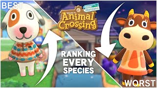 Ranking EVERY Animal Crossing Species [upl. by Lemaj554]