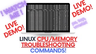 Linux CPU amp Memory Troubleshooting Commands  For Work amp Interviews [upl. by Bremble]