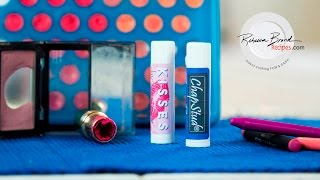 DIY  How to Make Lip Balm Tinted w Leftover Lipstick Blush or Crayons  Watermelon Flavored [upl. by Kirk]