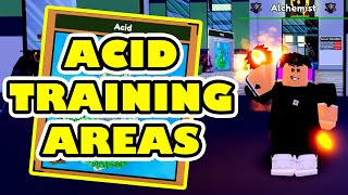 ALL ACID TRAINING AREA SORCERER FIGHTING SIMULATOR NEW UPDATE  I GOT AMBUSHED [upl. by Arahd]