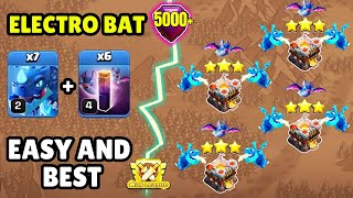 Electro Dragon Attack With Bat Spell  Easy Th11 Air Attack Strategy 2024  Clash Of Clans Attack [upl. by Ttoille802]