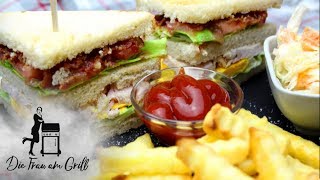 Smoked Chicken Double Decker Club Sandwich [upl. by Gotthard]