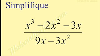 Simplificar una fracción algebraica [upl. by Soisanahta]