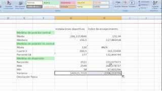 Funciones Estadísticas en Excel  0507  Dispersión [upl. by Micheil]