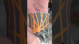 Halloween Cup glazedpottery ceramic potterymagic [upl. by Enej]