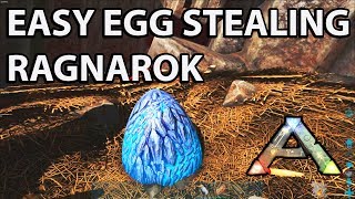 Stealing Wyvern Eggs Solo in Ragnarok the Easy Way Ark Survival Evolved How to and Tips [upl. by Aneleve899]