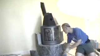 Tulikivi Hetta Time Lapse  Masonry Heater Design House [upl. by Virginie777]