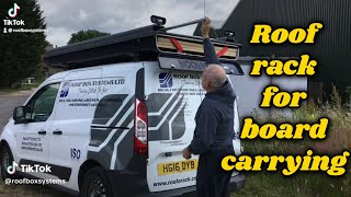 Roof rack for boardcarrying🏋️Roof box systemsroofarackcouk [upl. by Ragde318]