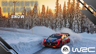 EA Sports WRC Moments Season 6  Snow NO COMMENTARY [upl. by Nodyarb]