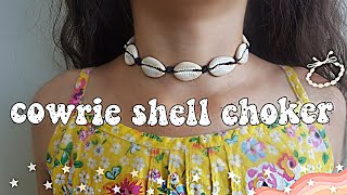 How to make cowrie shell choker  Mansirat Gill [upl. by Natlus733]