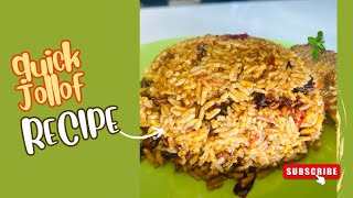 Quick and Easy Jollof Recipe [upl. by Jegar]