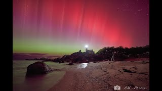 Time lapse Aurores Boréales Pontusval 4 [upl. by Luar]