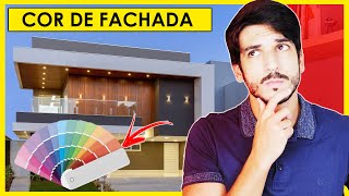 FACHADA DE CASAS E FACHADA DE MURO  COMO ESCOLHER CORES PARA FACHADA DE FORMA SIMPLES [upl. by Emma]