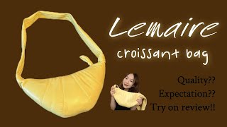 Lemaire Croissant Bag  法国小众品牌｜绝对不会撞包的选择｜把可颂🥐背在身上 [upl. by Acire]