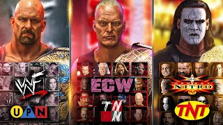 Universe Mode But its WWF vs WCW vs ECW WWE 2K [upl. by Tesil942]