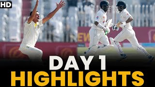 Highlights  Pakistan vs Australia  1st Test Day 1  PCB  MM2L [upl. by Tabbi]