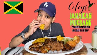 BEST JAMAICAN FOOD IN THE VALLEY MUKBANG SUBSCRIBER REQUESTED [upl. by Lemhar]