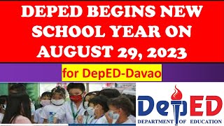 DEPED BEGINS NEW SCHOOL YEAR ON AUGUST 29 2023 DepEdDavaowildtvoreg [upl. by Pike]