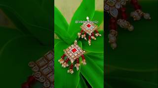 DIYKuch alag tha naFeastive earrings making💫trendingsong handmadeyoutubepartner [upl. by Ramunni812]