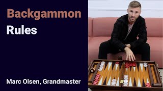 Backgammon Rules explained by Grandmaster Marc Olsen [upl. by Yaron957]