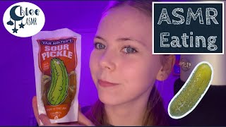 Intense Pickle Crunching Sounds in a Van Holtens Sour Pickle Mukbang ASMR Video  ChloeASMR [upl. by Dnalyr148]