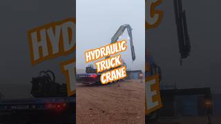 Volvo truck with hydraulic crane 😎 trucking lkw camion volvotrucks power job work hgv cdl [upl. by Kcarb]