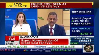 IDFC FIRST Bank MD amp CEO Mr V Vaidyanathan discusses FY24 results on CNBCTV18 [upl. by Enirehtacyram]