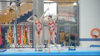 XVI Cto Invierno España  CN Granollers  Junior Dúo  Ariadna Arisó  Helena Jauma [upl. by Ynnos]