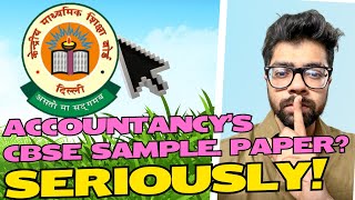 Class 12 CBSE 2025 Accountancy Sample Paper SHOCKING Analysis 🤯 Level of Difficulty ☠️ [upl. by Nlyak]