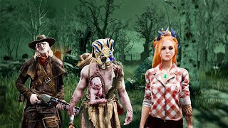 Survivor vs Deathslinger amp Twins Gameplay  Dead By Daylight No Commentary [upl. by Bilbe]