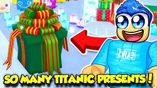 I Spent ALL MY DIAMONDS On TITANIC PRESENTS In Pet Simulator 99 [upl. by Llednyl]