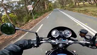 Kawasaki Z900RS Candy Tone Blue Akrapovic Headers Exhaust Sound [upl. by Nayek]