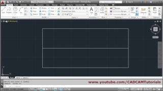 AutoCAD Draw Line from Midpoint [upl. by Ahsiemaj]